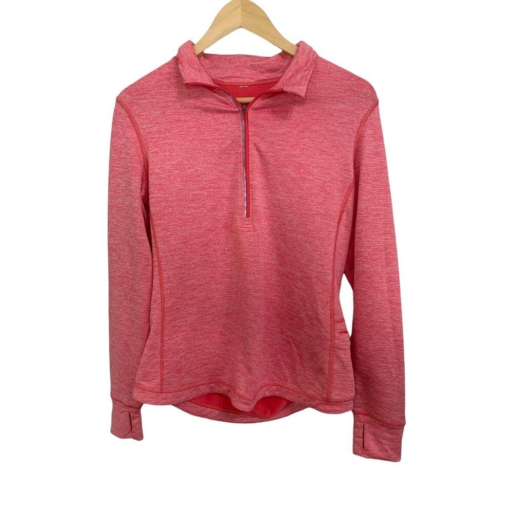 Lucy Dashing‎ 1/4 zip Pullover Pink Heathered Size Small